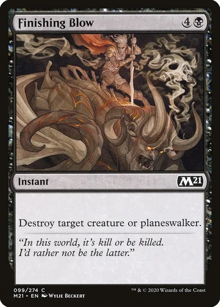Finishing Blow, Magic card M21 99 — Core Set 2021 set