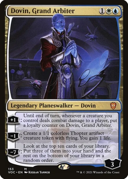 Dovin, Grand Arbiter, Magic card VOC 153 — Crimson Vow Commander set