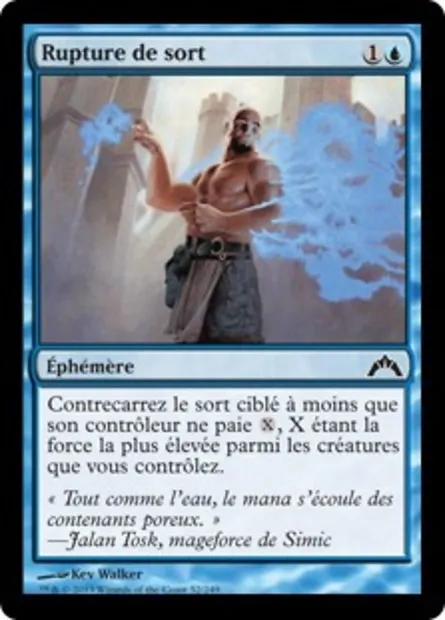 Rupture de sort, carte Magic GTC 52 — extension Insurrection