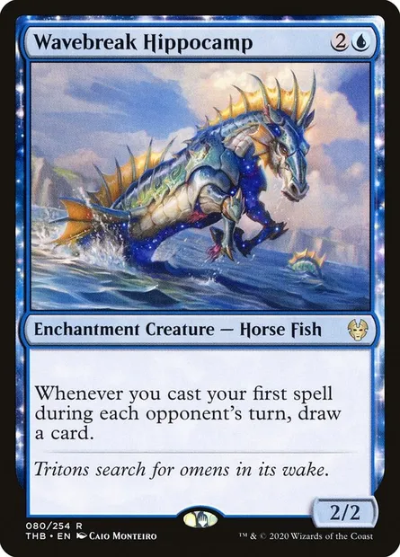 Wavebreak Hippocamp, Magic card THB 80 — Theros Beyond Death set