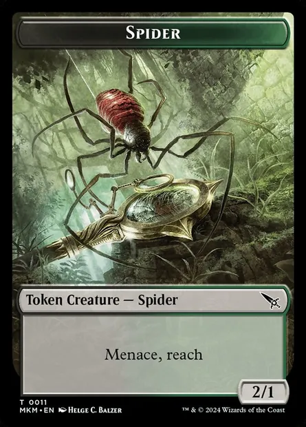 Spider, Magic card TMKM 11 — Murders at Karlov Manor Tokens set