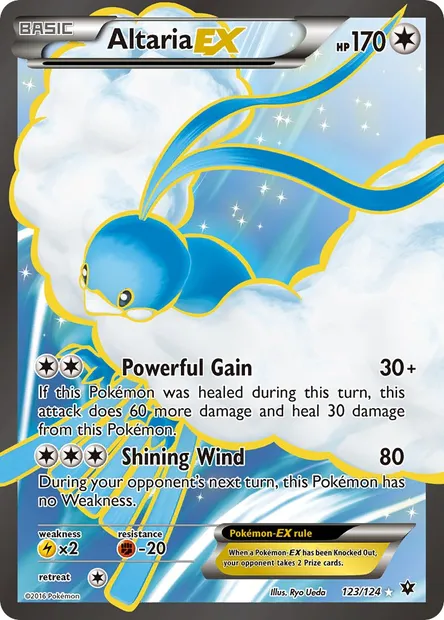 Altaria EX, Pokémon card FCO 123 — Fates Collide set