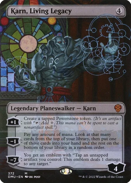 Karn, Living Legacy, Magic card DMU 372 — Dominaria United set