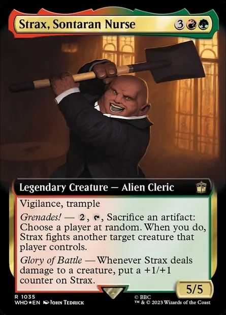 Strax, infirmier sontaran, carte Magic WHO 1035 — extension Doctor Who