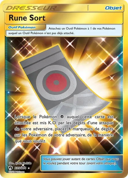 Rune Sort, carte Pokémon LOT 235 — extension Tonnerre Perdu