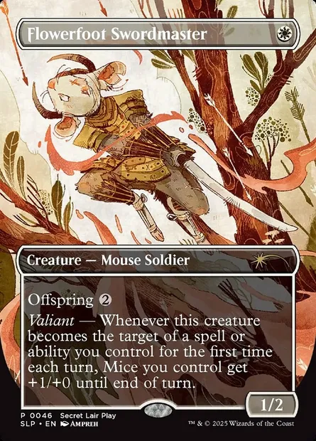 Flowerfoot Swordmaster, Magic card SLP 46 — Secret Lair Promo set