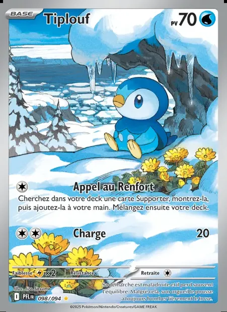 Tiplouf, carte Pokémon PFL 098 — extension Flammes Fantasmagoriques