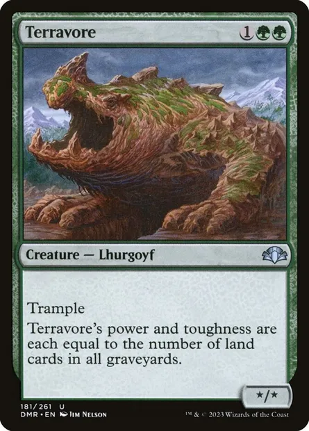 Terravore, Magic card DMR 181 — Dominaria Remastered set