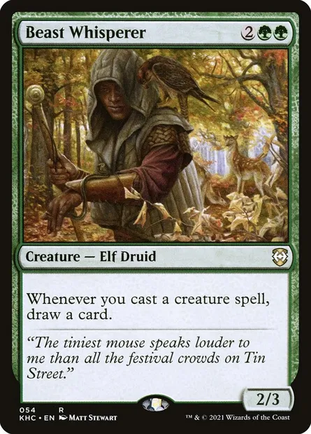Beast Whisperer, Magic card KHC 54 — Kaldheim Commander set