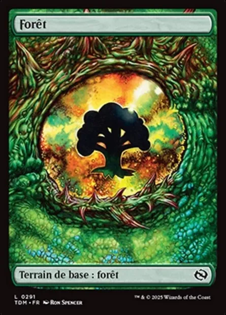 Forêt, carte Magic TDM 291 — extension Tarkir: Dragonstorm