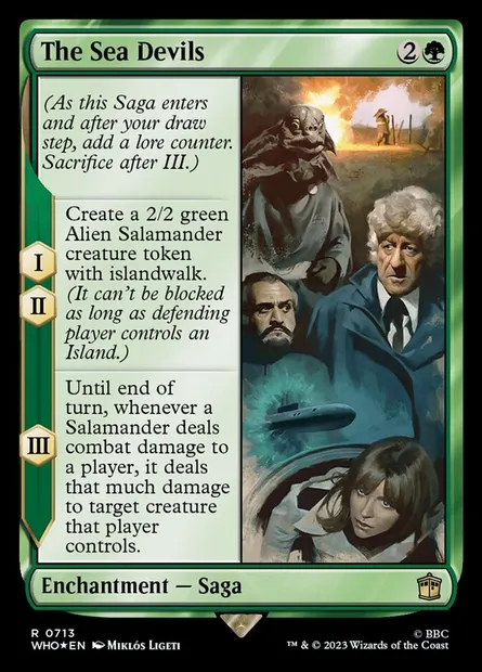 The Sea Devils, Magic card WHO 713 — Doctor Who set