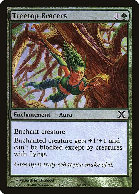Treetop Bracers, Magic card 10E 304★ — Tenth Edition set