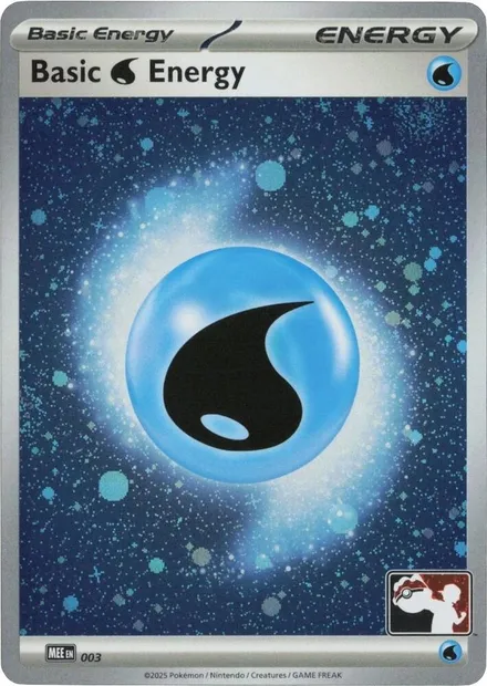 Basic Water Energy, Pokémon card PPS 003h — Play! Pokémon Prize Pack Series set