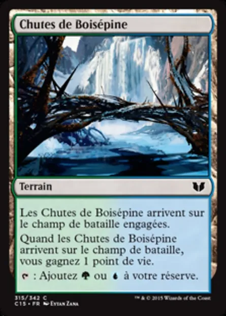 Chutes de Boisépine, carte Magic C15 315 — extension Commander 2015