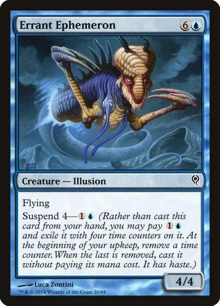 Éphéméroptère errant, carte Magic DDM 20 — extension Duel Decks: Jace vs. Vraska