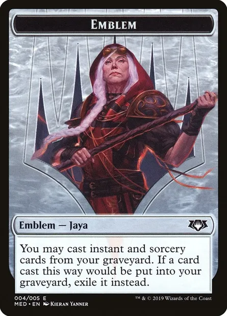 Jaya Ballard Emblem, Magic card TMED R4 — Mythic Edition Tokens set