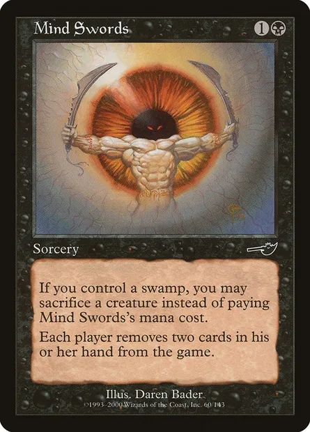 Mind Swords, Magic card NEM 60 — Nemesis set