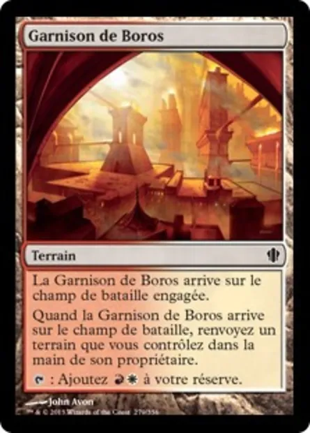 Garnison de Boros, carte Magic C13 279 — extension Commander 2013