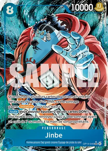Jinbe, carte One Piece OP14-049 — extension LES SEPT DE LA MER D'AZUR