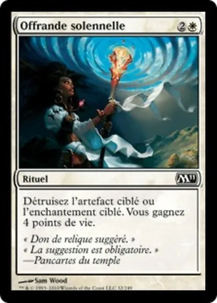 Offrande solennelle, carte Magic M11 32 — extension Magic 2011