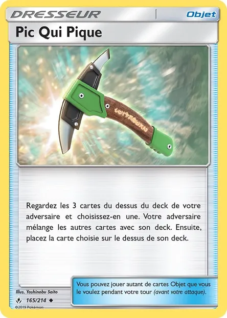 Pic Qui Pique, carte Pokémon UNB 165 — extension Alliance Infaillible