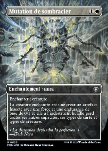 Mutation de sombracier, carte Magic CMM 623 — extension Commander Masters