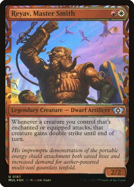 Reyav, Master Smith, Magic card MUL 187 — Multiverse Legends set