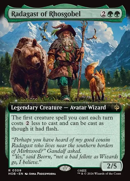 Radagast of Rhosgobel, Magic card HOB 309 — The Hobbit set