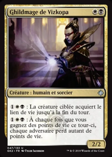 Ghildmage de Vizkopa, carte Magic GK2 47 — extension RNA Guild Kit