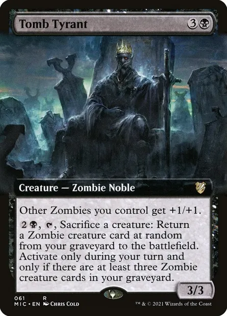 Tomb Tyrant, Magic card MIC 61 — Midnight Hunt Commander set