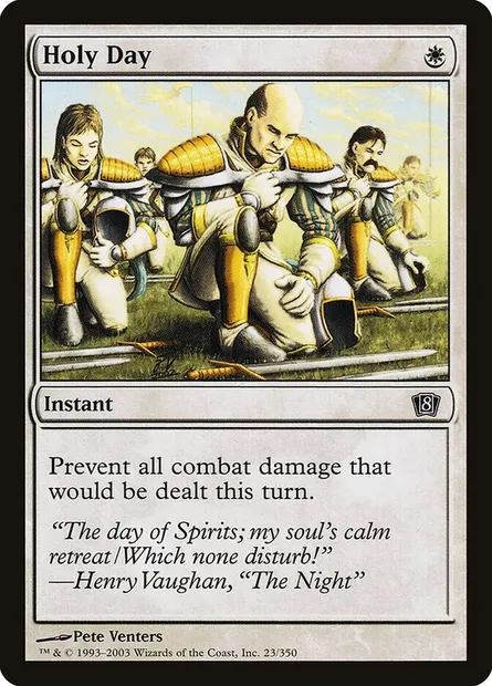 Holy Day, Magic card 8ED 23★ — Eighth Edition set