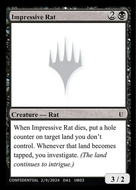 Impressive Rat, Magic card UNK UB03 — Unknown Event set