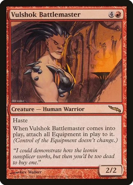 Vulshok Battlemaster, Magic card MRD 110 — Mirrodin set