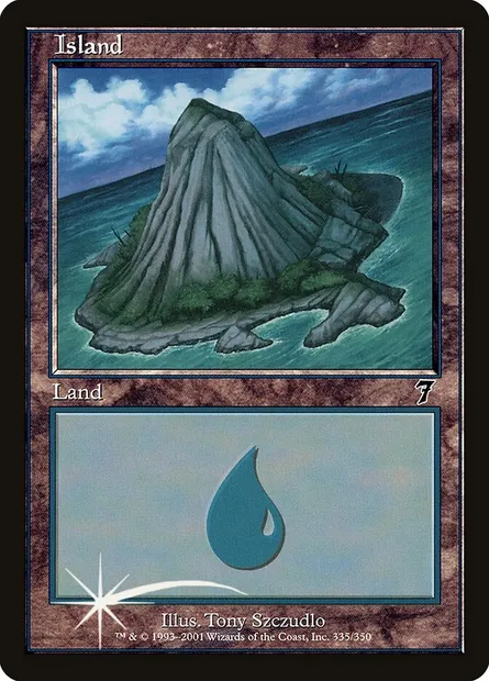 Island, Magic card 7ED 335★ — Seventh Edition set