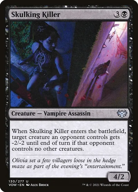 Skulking Killer, Magic card VOW 130 — Innistrad: Crimson Vow set