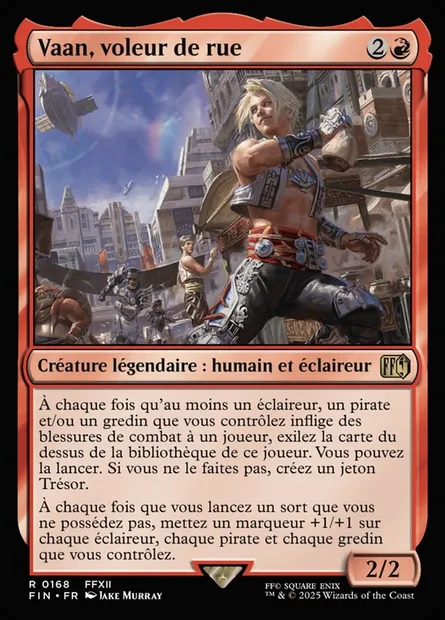 Vaan, voleur de rue, carte Magic FIN 168 — extension Final Fantasy