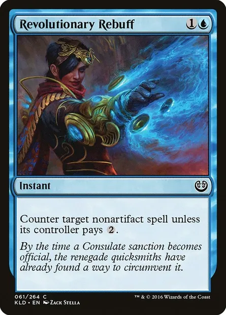 Revolutionary Rebuff, Magic card KLD 61 — Kaladesh set