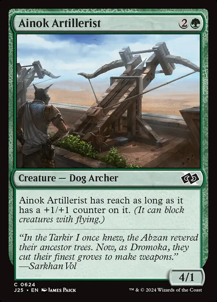 Ainok Artillerist, Magic card J25 624 — Foundations Jumpstart set