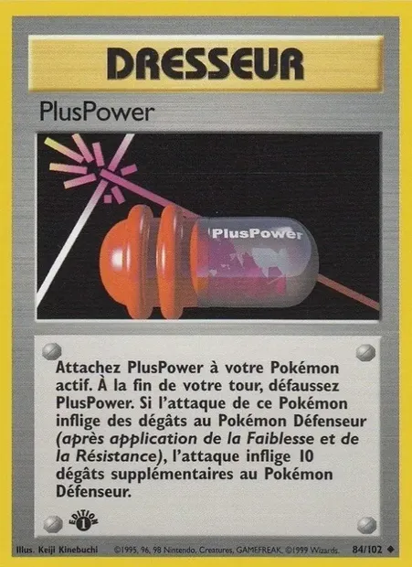 PlusPower, carte Pokémon BS 84 — extension Set de Base