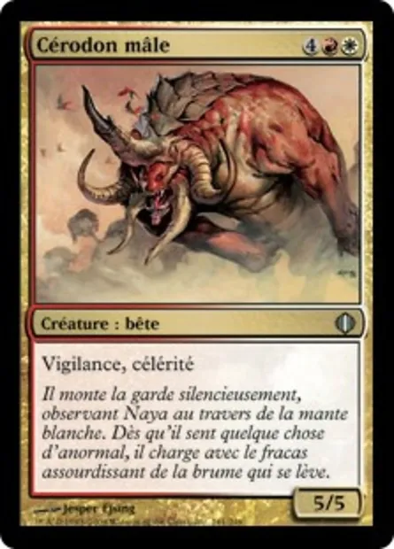 Cérodon mâle, carte Magic ALA 161 — extension Les éclats d'Alara