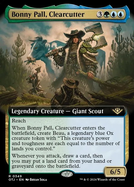 Bonny Pall, Clearcutter, Magic card OTJ 349 — Outlaws of Thunder Junction set