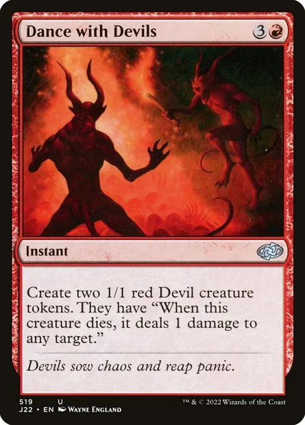 Dance with Devils, Magic card J22 519 — Jumpstart 2022 set