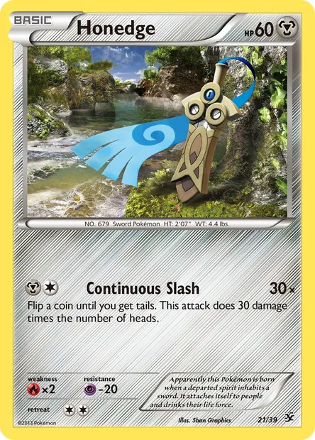 Honedge, Pokémon card KSS 21 — Kalos Starter Set set