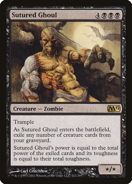 Sutured Ghoul, Magic card M12 112 — Magic 2012 set