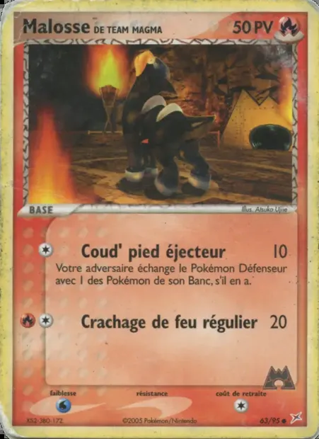 Malosse de Team Magma, carte Pokémon MA 63 — extension EX Team Magma vs Team Aqua