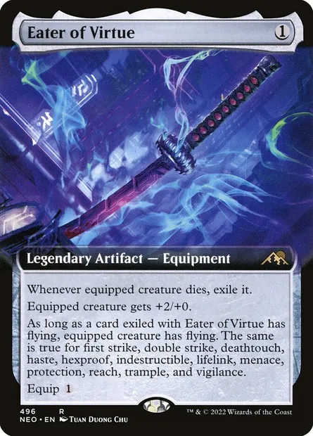 Eater of Virtue, Magic card NEO 496 — Kamigawa: Neon Dynasty set