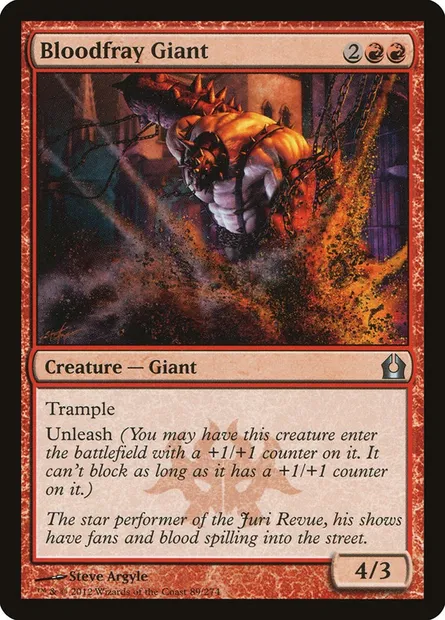 Bloodfray Giant, Magic card RTR 89 — Return to Ravnica set