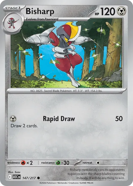 Bisharp, Pokémon card ASC 147 — Ascended Heroes set