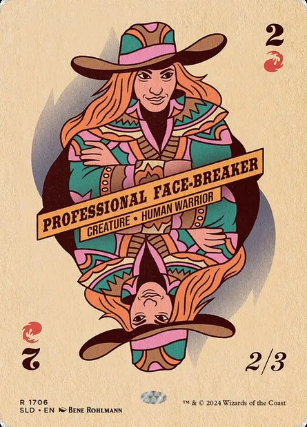 Professional Face-Breaker, Magic card SLD 1706 — Secret Lair Drop set