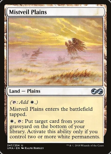 Mistveil Plains, Magic card UMA 247 — Ultimate Masters set
